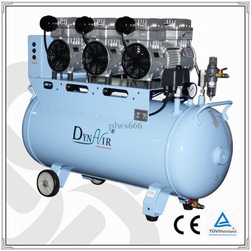 2pcs  dynair dental oil free silent air compressor da7003 ce fda approved for sale