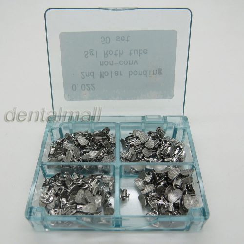 50 Sets Dental Non-Con Bonding Roth Slot 022 2nd Molar Single Buccal Tubes 1Ge