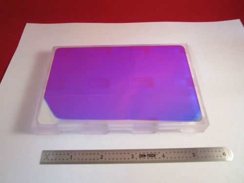 WEIRD OPTICAL COATED PLATE WITH STANDS LASER OPTICS BIN#8X