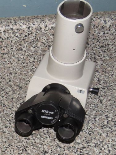 ++ NIKON OPTIPHOT MODEL T MICROSCOPE BINOCULAR HEAD