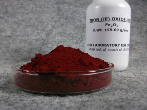 Red iron oxide fe2o3   8 ounces    used in thermite for sale