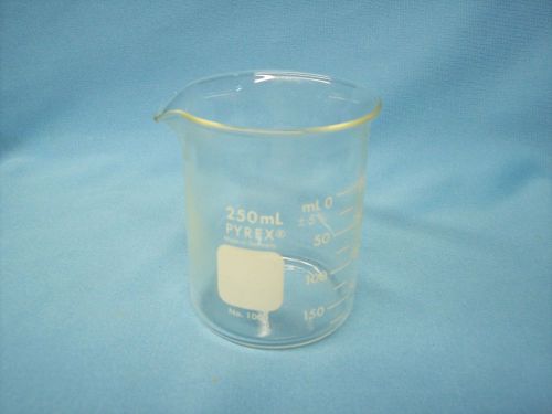 PYREX 250 ML (50 ML GRADUATIONS) GLASS BEAKER BEAKERS - MADE IN GERMANY