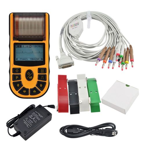 New Mini Digital Single 1-channel Electrocardiograph ECG EKG Machine + Software