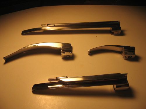 LARYNGOSCOPE BLADE SET: MILLER #235 and 2, Miller #1 and 3