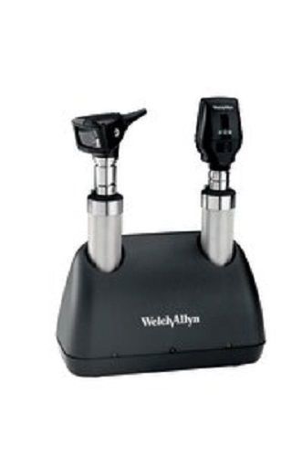 Welch Allyn Desk Charger with two NiCad Handles Model 71630