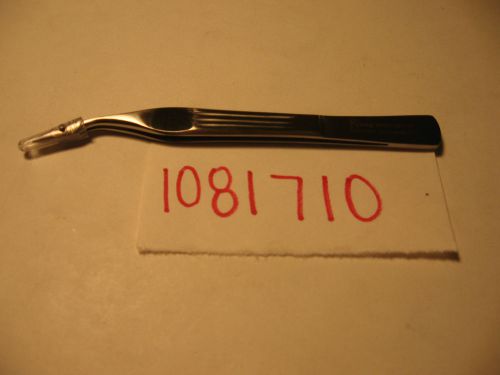 CARMALT FORCEP ANGLED/SERRATED w/PIN &#034;4 1/4&#034;