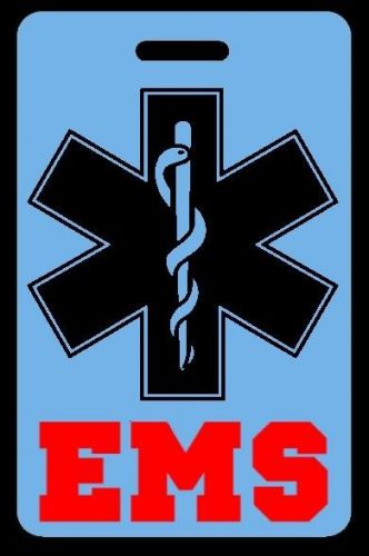 Sky-Blue EMS Luggage/Gear Bag Tag - FREE Personalization - New