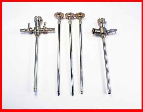 2 stryker 5.8mm arthroscopic trocar &amp; sheath sets + xtra trocar look!! for sale