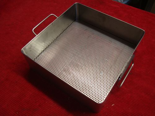 10x 10 x3.5&#034; Sterilization Tray Autoclave Medical Surgical Tool