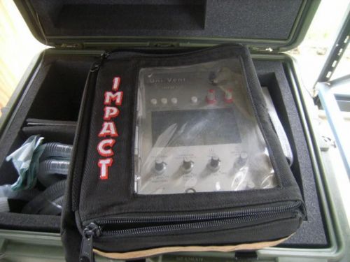 IMPACT EAGLE Uni-Vent 754 754M Portable Transport Ventilator w/ Charger + Extras