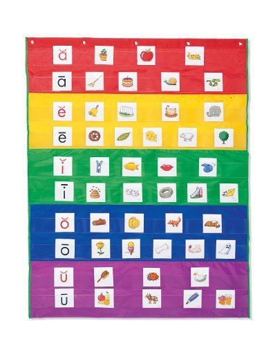 Learning resources rainbow pocket chart  (ler2197) for sale