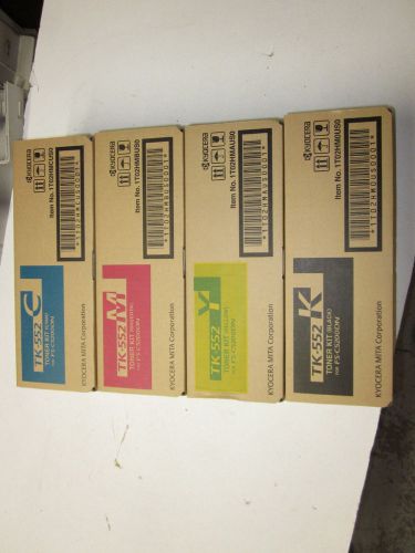 NEW Genuine Kyocera TK-552K Black TK-552Y Yellow TK-552M Magenta TK-552C Cyan