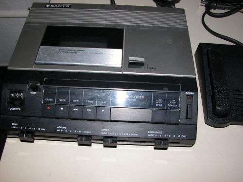 Sanyo TRC9010  Standard Tape MEMO-SCRIBER w/Foot Pedal FS92