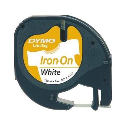 Dymo 18771 White Letra Tag Fabric Iron-On Tape