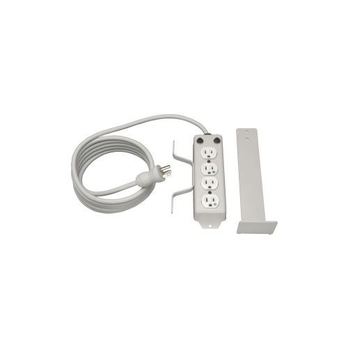 Tripp lite 4 outlet medical grade power strip w cord wrap&amp;drip shield nema 5 for sale