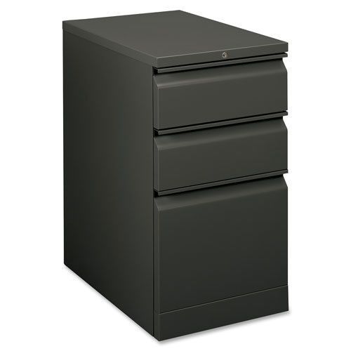 Flagship Mobile Box/Box/File Pedestal, Full Radius Pull, 22-7/8d, Charcoal