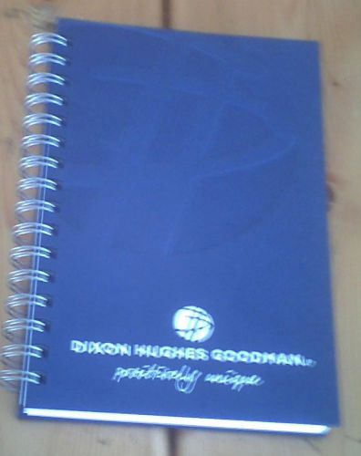 DIXON HUGHES GOODMAN SpiralDeskOrganizer/Journal/PaperNotebook/Calendar/Contacts