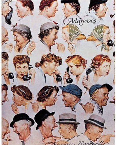 Address Book Norman Rockwell