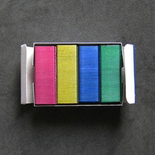 Band New Color Colorful Staples 24/6 No.3-1M Pink Gold Blue Green 800pcs