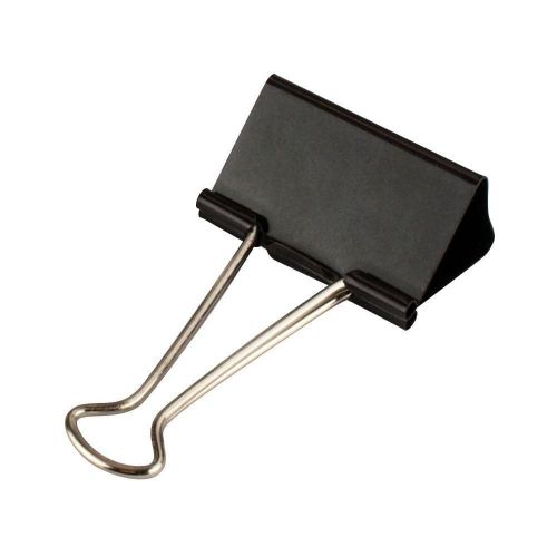 Binder clips large black (48pk) for sale