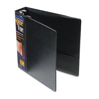 SpineVue Locking Round Ring Binder, 2&#034;, Black