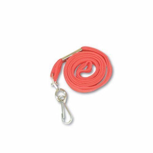 Advantus Deluxe Lanyards, J-Hook Style, 36&#034; Long, Red, 24/Box (AVT75425)