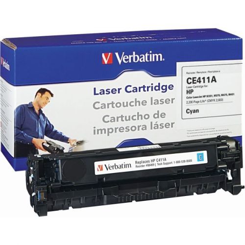 VERBATIM CORPORATION 98469 HP CE411A CYAN TONER CARTRIDGE