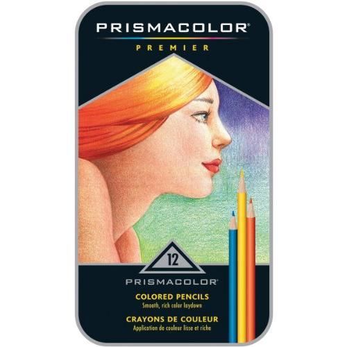 Prismacolor Premier Colored Woodcase Pencils, 12 Assorted Colors/set New