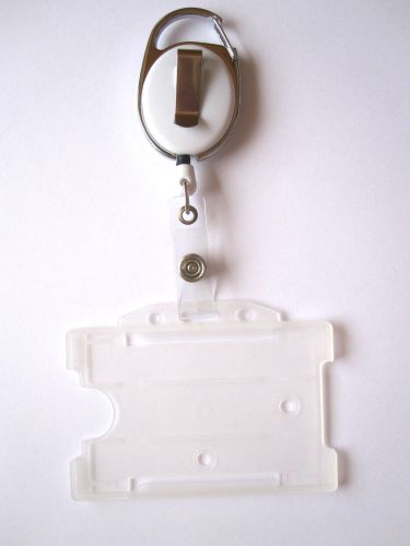 2x ski pass holder inclusive id holder white for sale