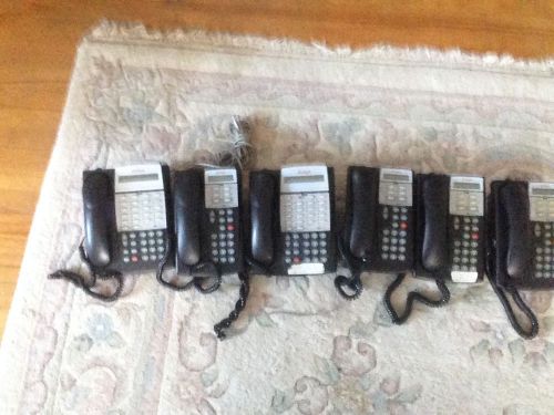 Lot of 6 Avaya Lucent Partner Acs 18d/6d Series II Euro Display Phones Black