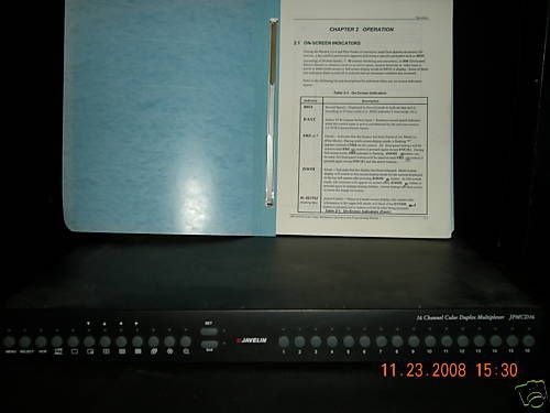 Javelin 16 Channel Color Duplex Multiplexer JPMCD16