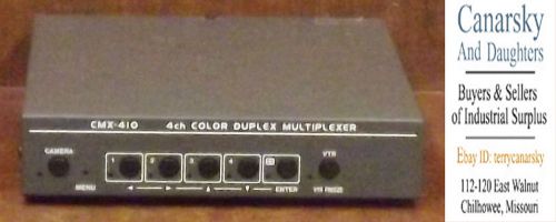 1 USED CHUGAI GANZ CMX-410 4 CHANNEL COLOR DUPLEX MULTIPLEXER