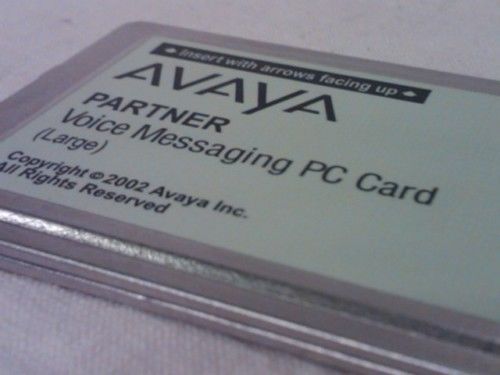 AVAYA PARTNER VOICE MESSAGING PC CARD LARGE 700226525 LUCENT 6108-548-WARRANTY!!