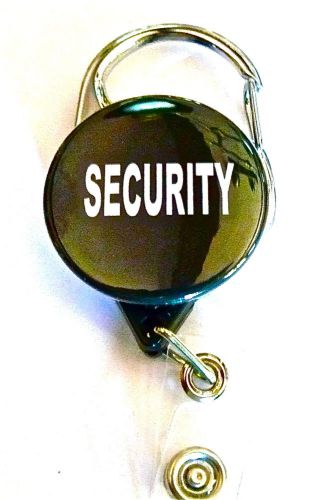 SECURITY ID  CARABINER ID BADGE HOLDER RETRACTABLE REEL,KEYS NAME INCLUDED