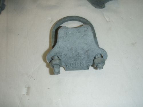 15 korns 1-1/4 rigid pipe beam clamps, perpendicular, galvinized u bolt clamp for sale