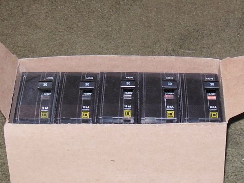 Lot of 5 Square D QO245 breaker