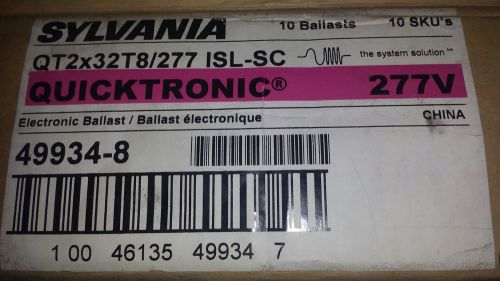 49934 sylvania qt2x32t8/277-isl-sc fluorescent ballast for sale