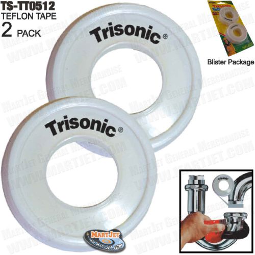 2 rolls teflon ptfe thread plumber tape sealant plumbing pipe seal fixture white for sale