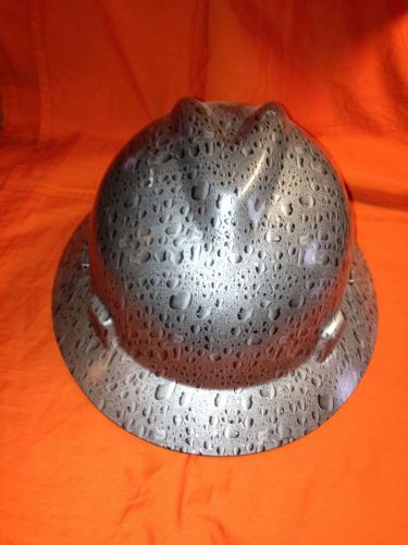 Custom msa v gard full brim hard hat wet rain graphics for sale