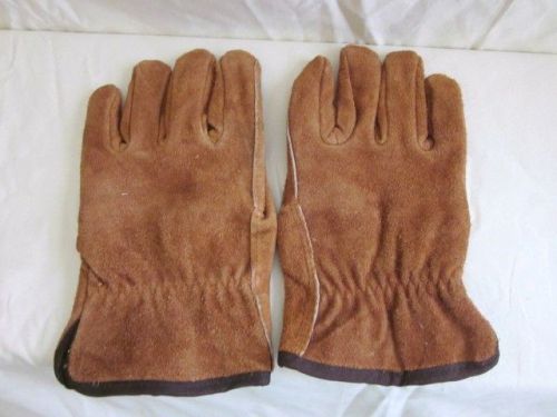 SPLIT COWHIDE LINED WINTER WORK GLOVES SIZE LARGE