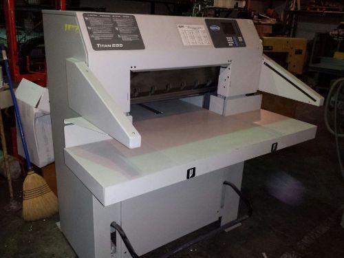 2005 challenge titan 265 paper cutter, challenge cutter, programmable, polar for sale