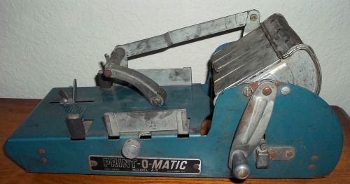 Print-o-matic model a-2 chicago, printing machine 1950&#039;s for sale