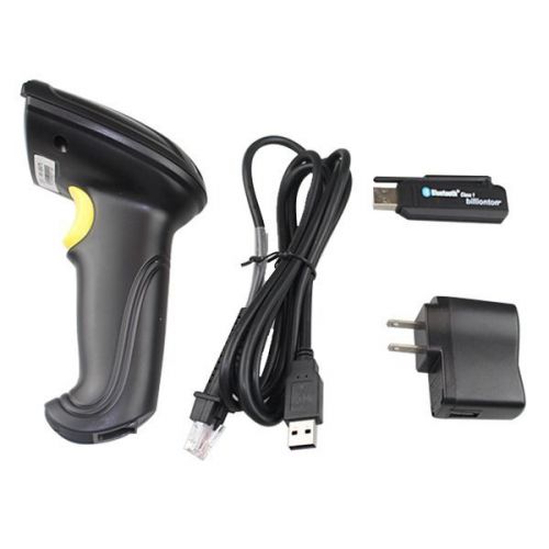 1 Cordless Bluetooth Wireless Laser Barcode Scanner POS Inventory Scan Handheld