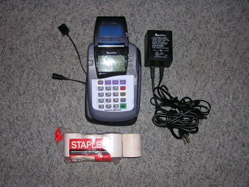 VERIFONE OMNI 3200SE CREDIT CARD TERMINAL / THERMAL RECEIPT PRINTER