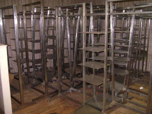 STAINLESS STEEL GARMET RACK &amp; SHELVING  MULTI PURPOSE  DUAL DISPLAY RACK