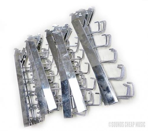 Lot of 17 Heavy Duty 5-Hook Waterfall Shelf Bracket - Chrome!