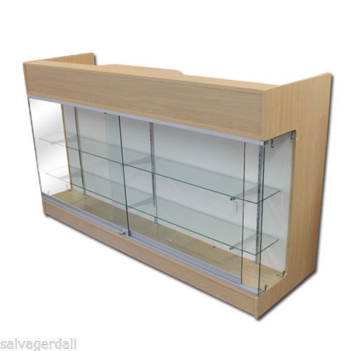 6&#039; Ledgetop POS Sales Retail Display Showcase Counter WHITE.