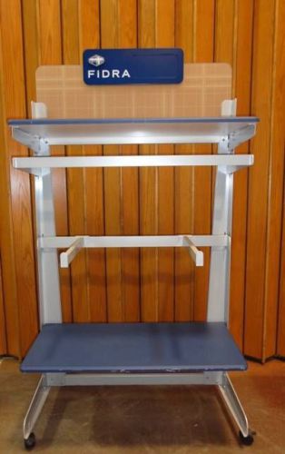 FIDRA DISPLAY GOLF METAL SALES ROLLING RACK SHELVED MERCHANDISER DOUBLE SIDED