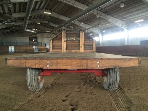 Hay Wagon Ranch Feeding Tractor Farm horse cattle wood Trailer