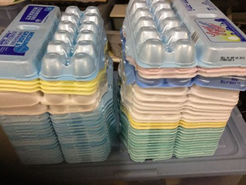 EGG CARTONS STYROFOAM for 50 Holds A DOZEN Eggs